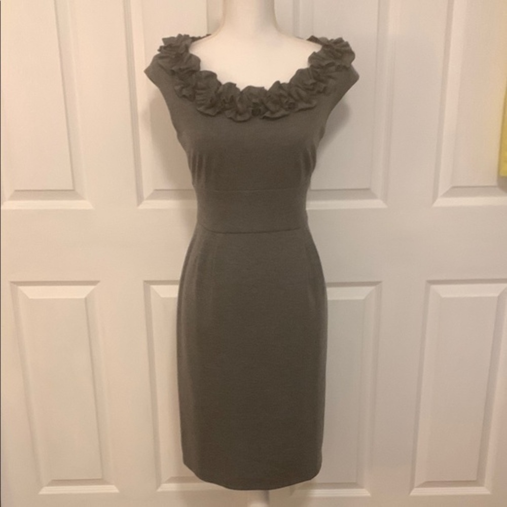 London Times floral necked dress